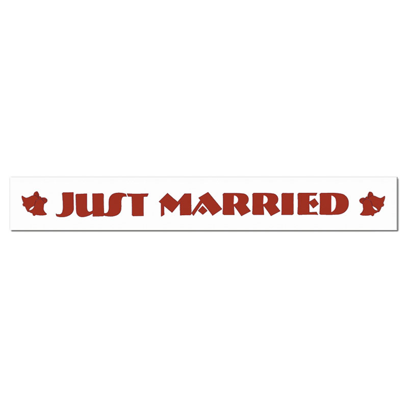 CHA0006R Universal Just Married Magnetic Sign