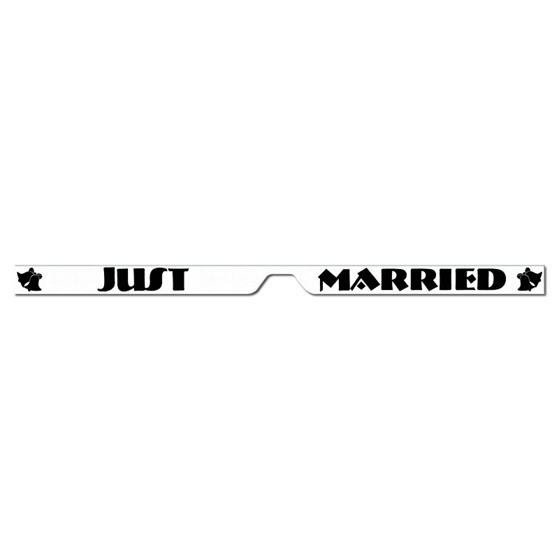 CHA0009 Lincoln Town Car Just Married Magnetic Sign