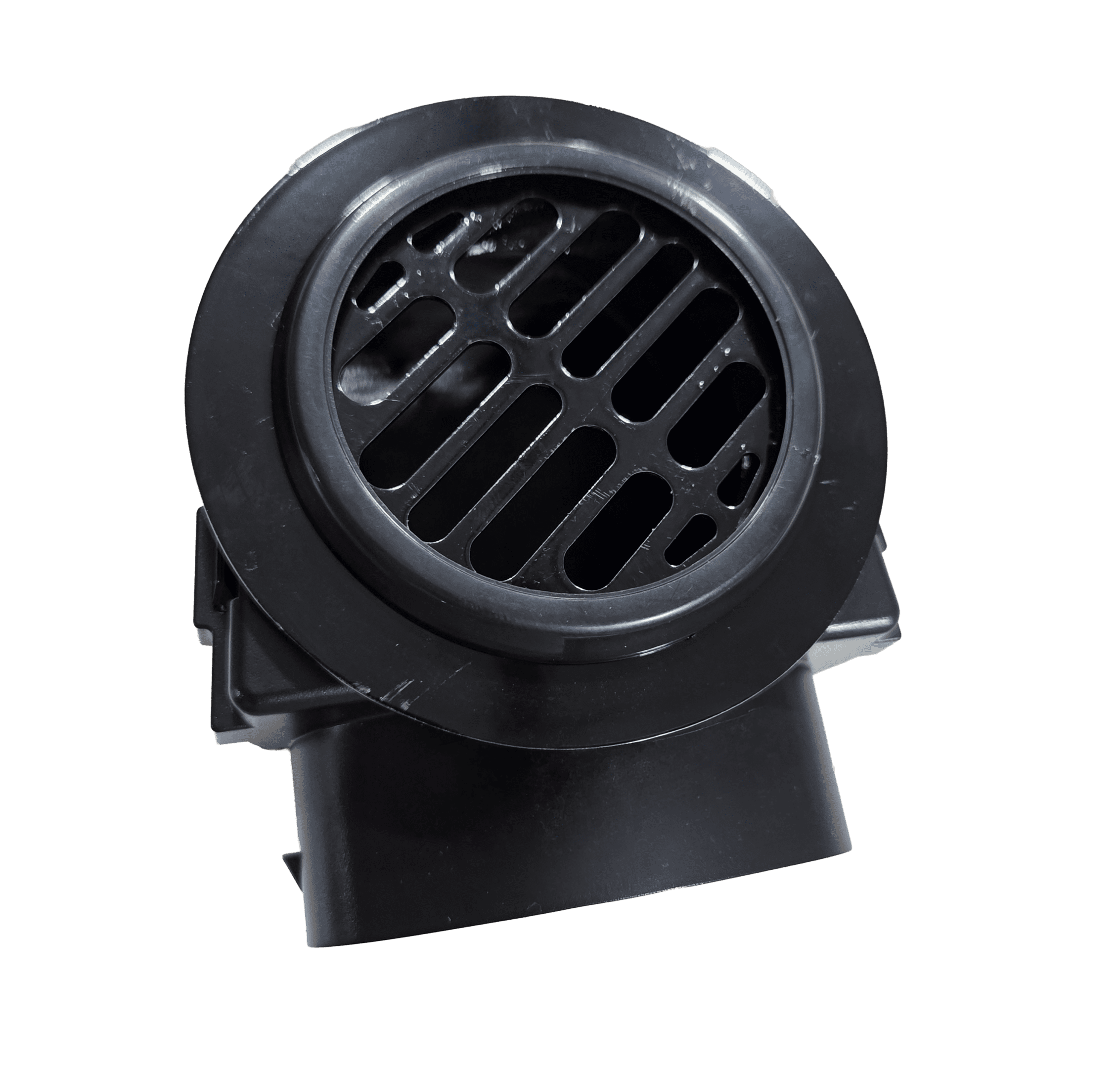 Round Flat Steel Grille Vent Louver With 2", 2.5" or 2.5" 90° Hose Adapter - Image 3