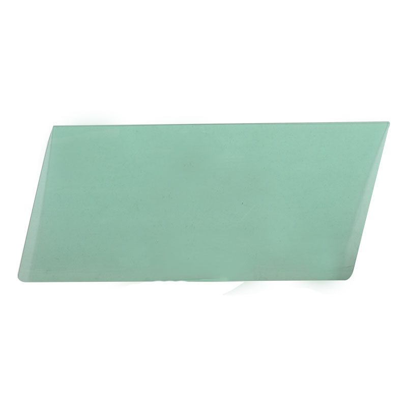 A rectangular piece of frosted green glass.