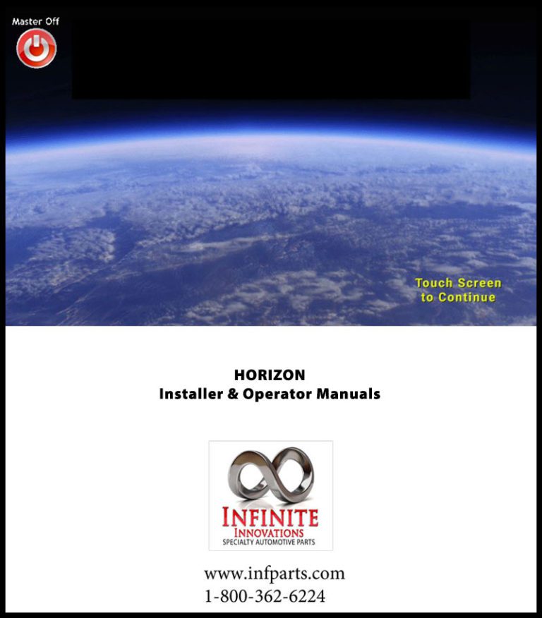 View of Earth's horizon from space with instructional manual cover.