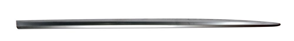 A sleek, black cylindrical object with a smooth surface.