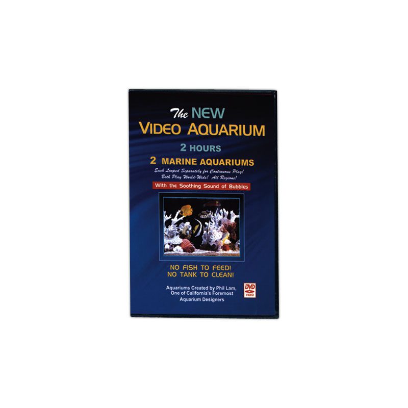 Advertisement for a new video aquarium with 3 scenes and sound effects.